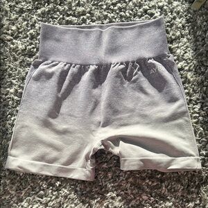 AYBL High-Waisted Women's Shorts in Light Purple Ombré